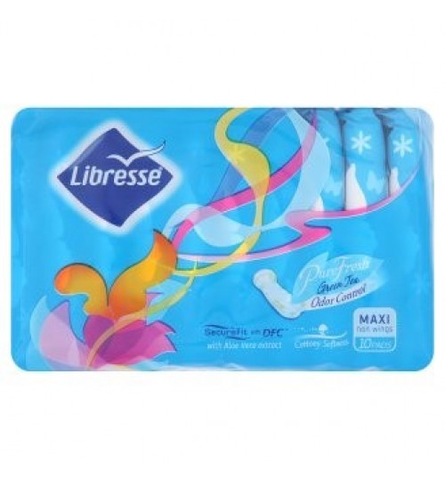 Libresse 含纯绿茶香味的清新厚装卫生巾 